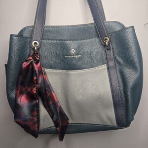 Nanette Lepore Nanci Scarf Triple Compartment Shoulder Bag EXCELLENT CONDITION